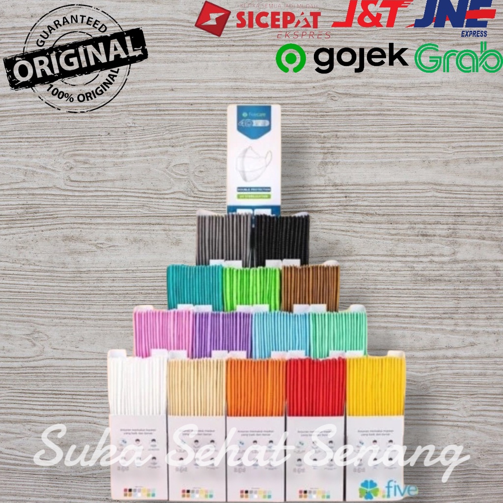 Masker fivecare 4D surgical 4 ply