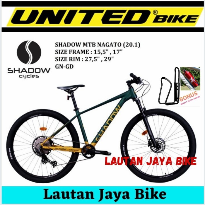Sepeda Gunung MTB Shadow Nagato Rem Hidrolik Operan Gigi 12 Speed