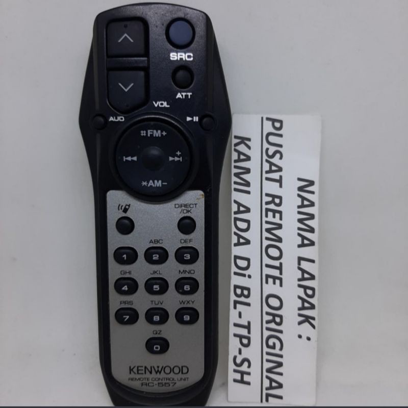 REMOTE REMOT DVD TAPE KENWOOD RC-557 ORIGINAL ASLI