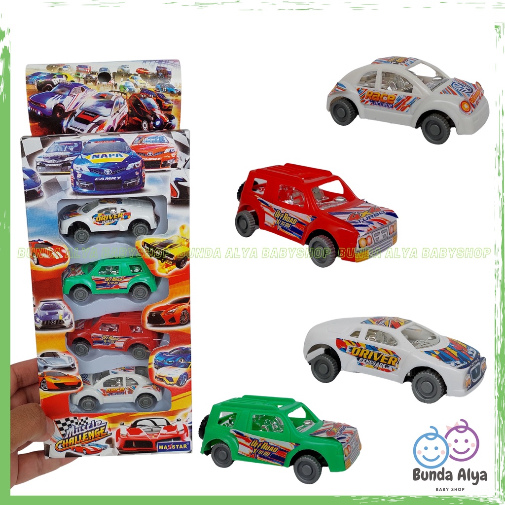 Set Mainan Anak Laki Mobil Mobilan Isi 4 - Mainan Mini Car Cocok Untuk Hadiah Atau Kado Anak SIT - Mainan Anak Mobilan Set