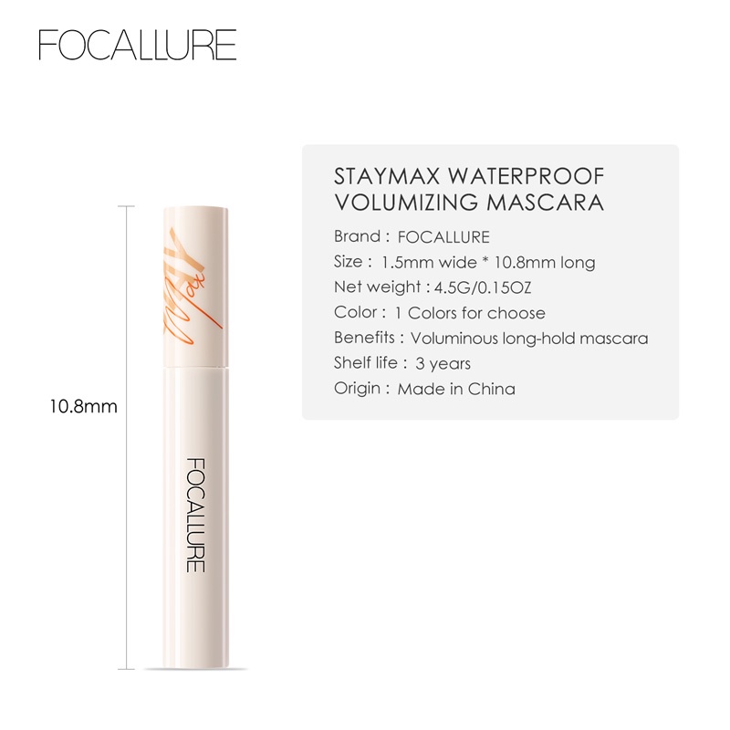 FOCALLURE tahan air Maskara Curling Lengthening Maskara -FA148