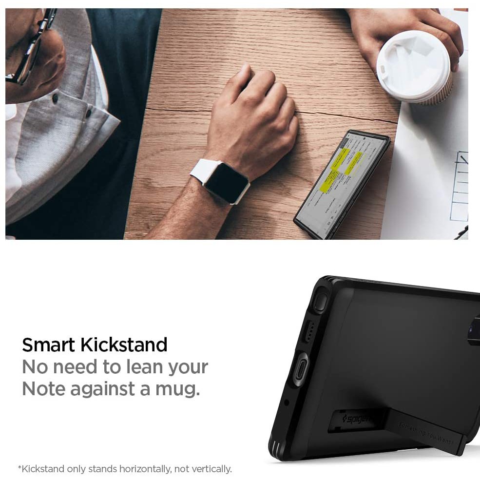 Case Samsung Galaxy Note 10 Plus 5G / Note 10 Spigen Tough Armor Anti Shock Hardcase Casing