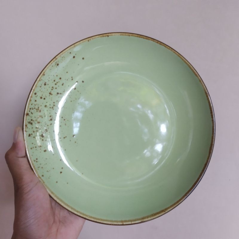 [HANYA PIRING SAJA] PIRING MUG GELAS RUSTIC KERAMIK SANGO KEKINIAN KAFE CAFE AESTETIK MATCHA OLIVE