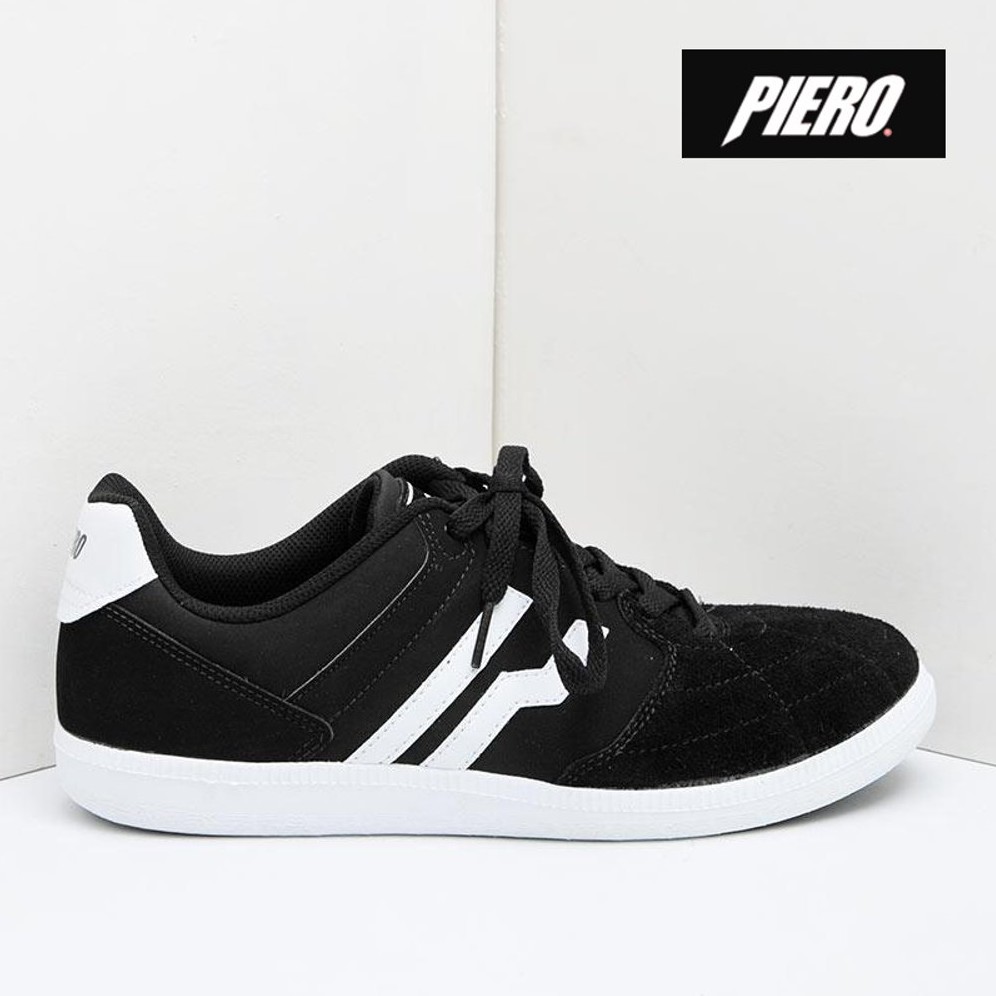 Jual Sepatu Sneaker Original Piero Zico Hooligan P10557 (Free Kaos) - Black