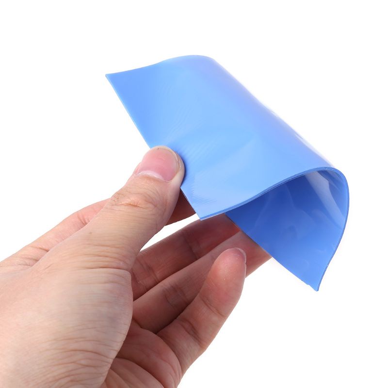 Btsg 1 Lembar / 100PCS Pad Thermal Konduktif Pendingin GPU CPU 100mm X 100mmx0.5mm Bahan Silikon