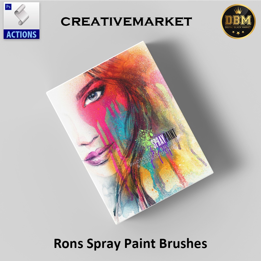 Rons Spray Paint Brushes - Photoshop Action