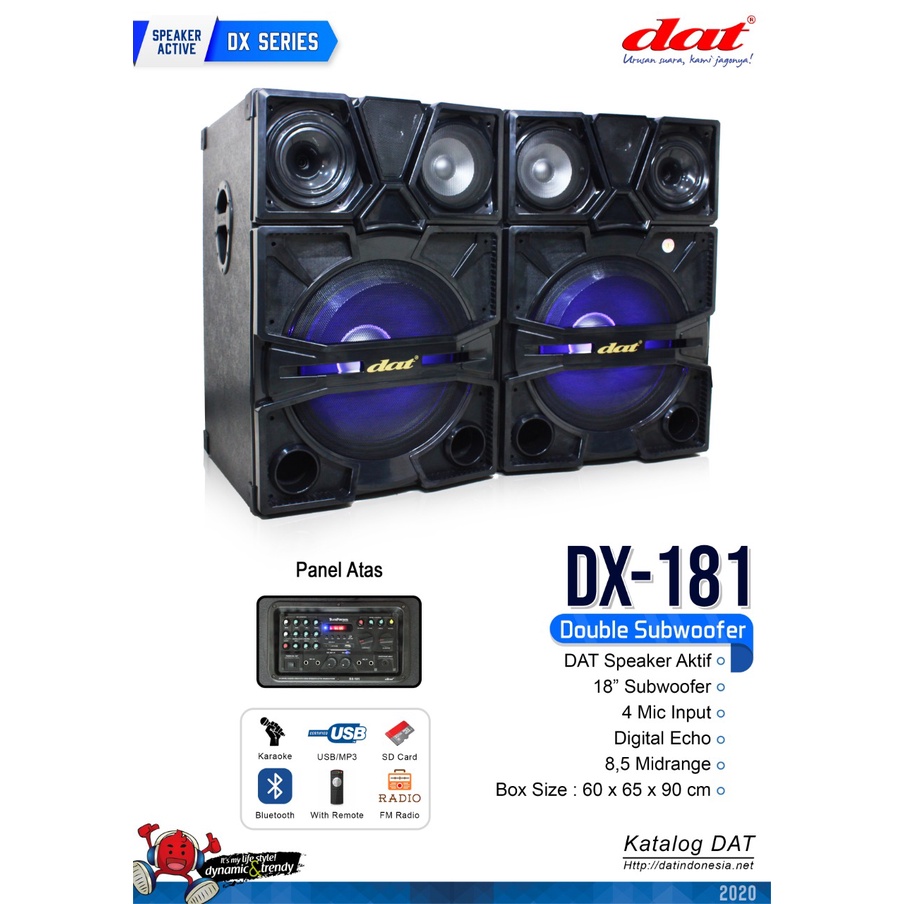 DAT DX 181 SPEAKER AKTIF 18 INCH / DX181