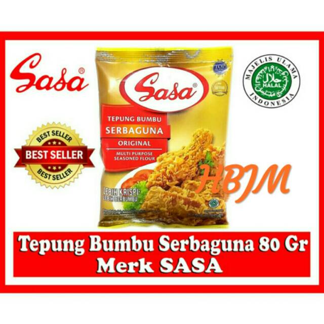 

TEPUNG BUMBU SERBAGUNA ORIGINAL 80 GR MERK SASA
