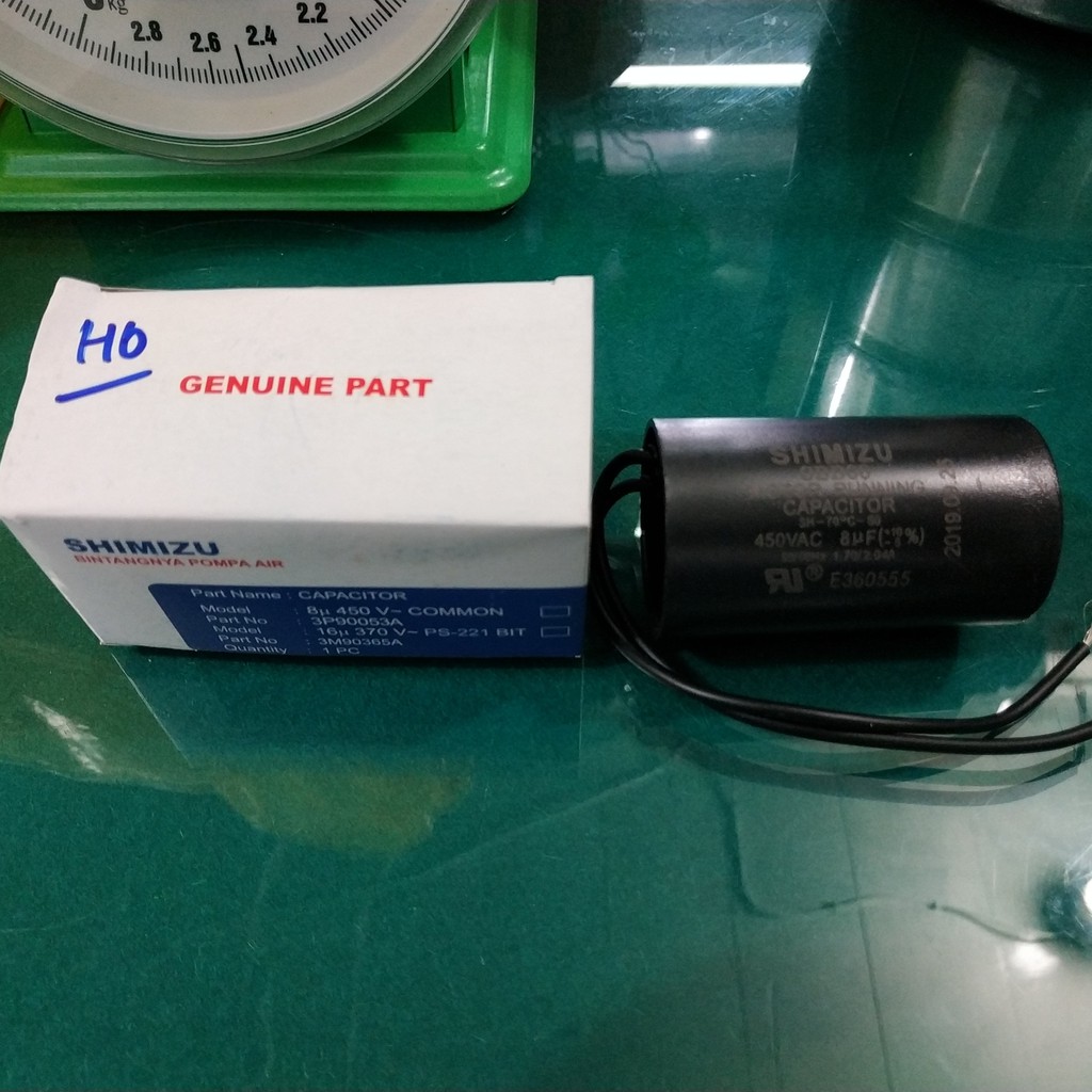 kapasitor 8 uf Asli shimizu capacitor