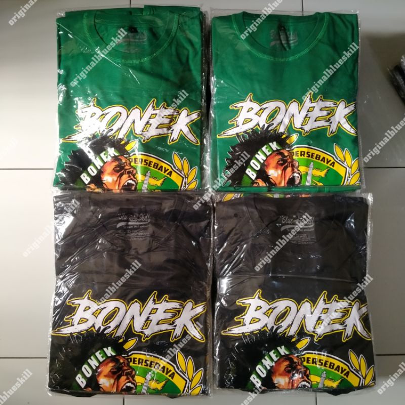 Kaos persebaya surabaya / kaos bonek 1927 wani / kaos bonek pendek persebaya wani / kaos persebaya untuk pria dan wanita / kaos originalblueskill