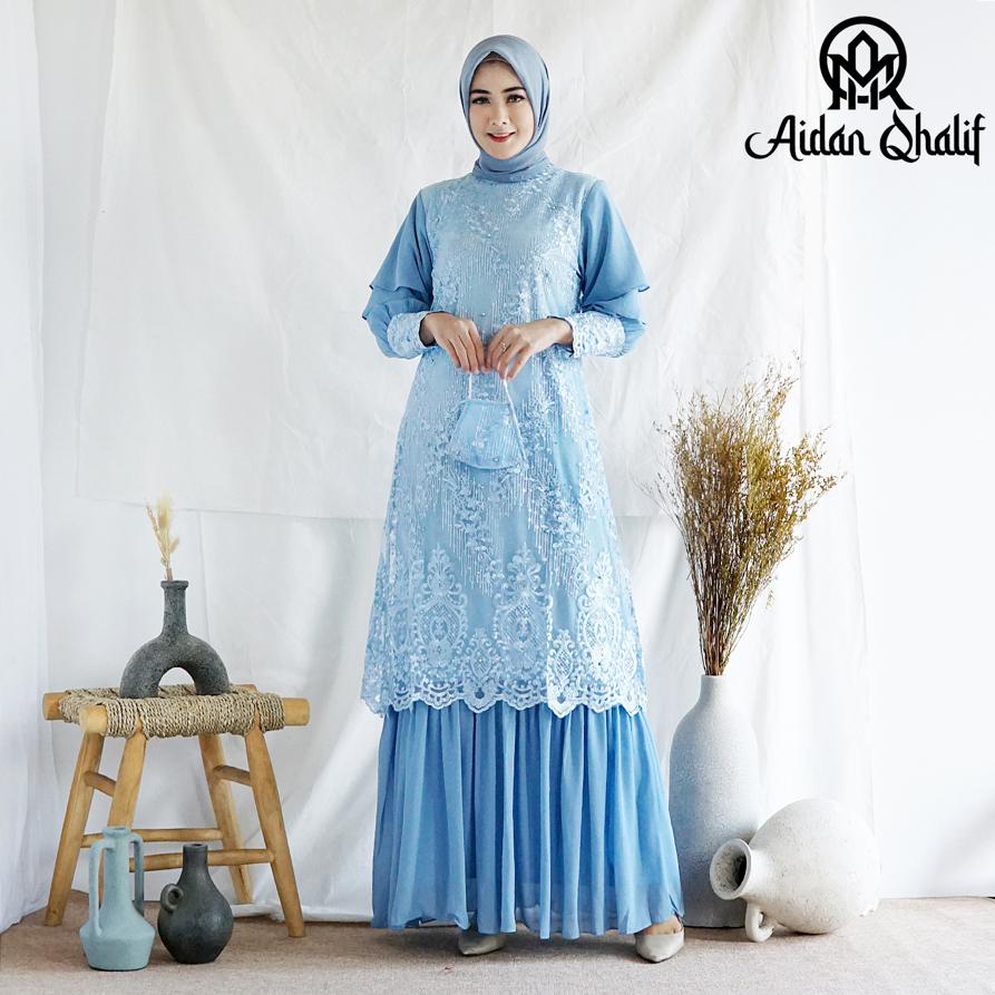 Dress Liora Full Payet RI / Kebaya Modern / Gamis Pesta Mewah / Dress Bridesmaid