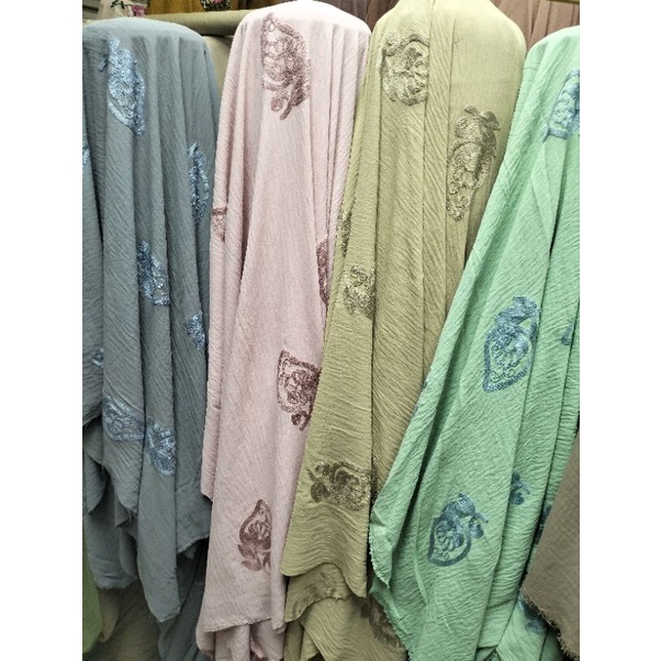 Bahan/kain crincle Motif