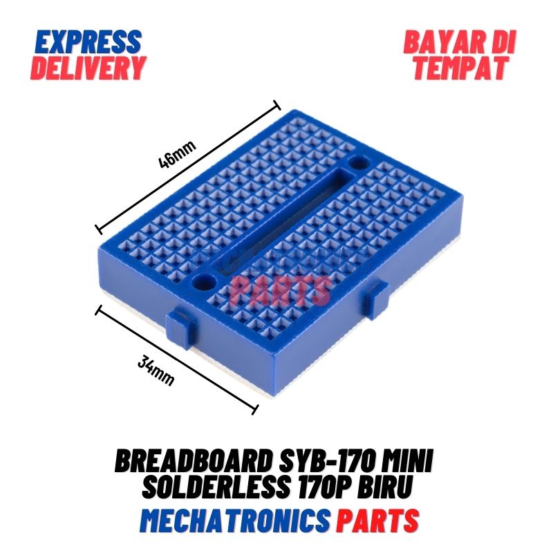 BREADBOARD SYB-170 MINI SOLDERLESS 170 170P BIRU BLUE