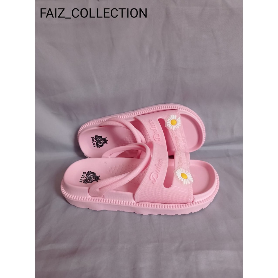 Sandal Jelly Selop Tali Wanita Dulux Tanggung Anak 323 C, Bahan Karet Terbaru Murah Meriah