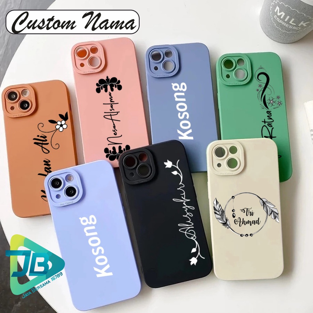 SOFTCASE CASE SILIKON PROCAMERA CUSTOM NAMA OPPO VIVO SAMSUNG REALME XIAOMI IPHONE INFINIX ALL TYPE JB5659