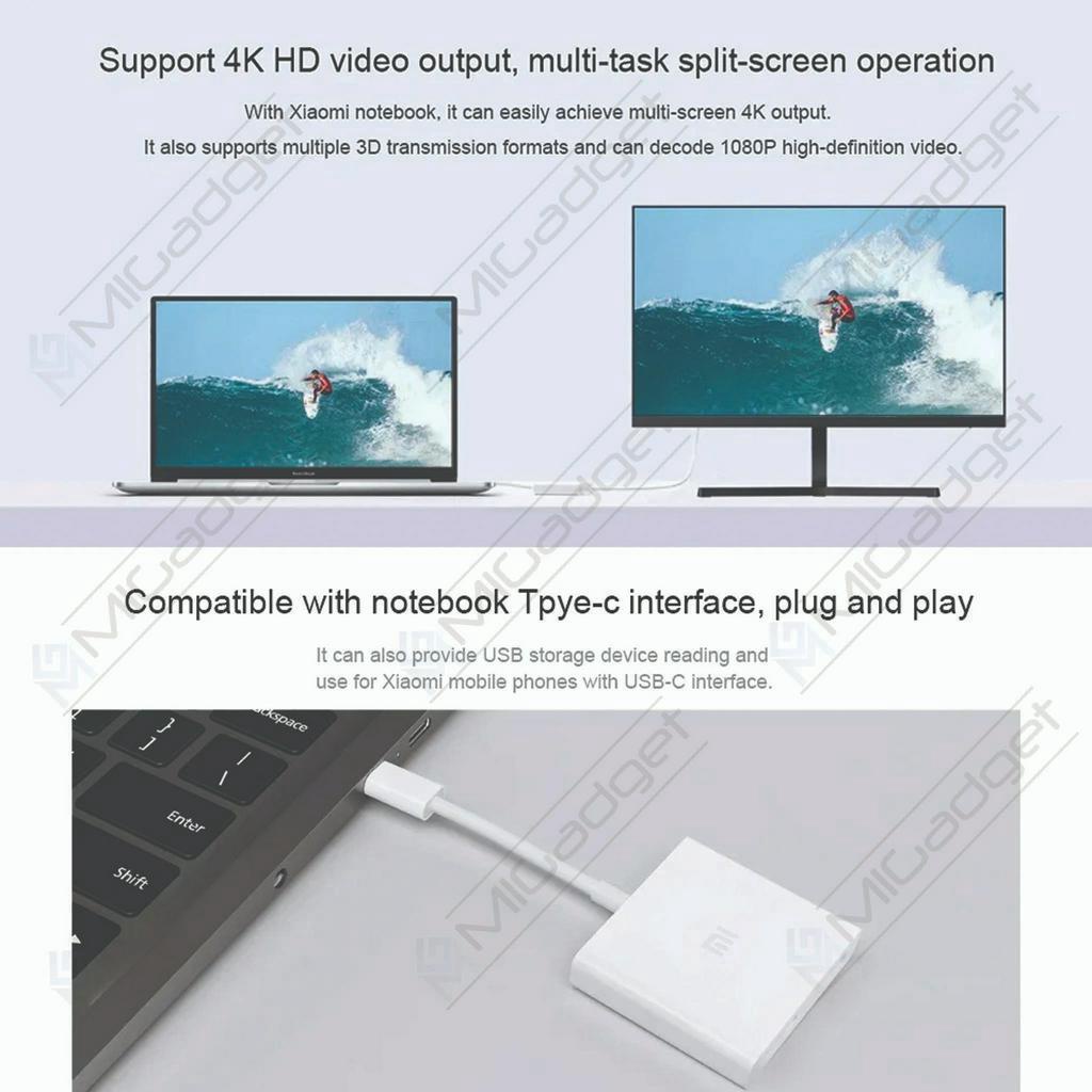 Xiaomi Adaptor USB-C ke HDMI Converter Multifungsi