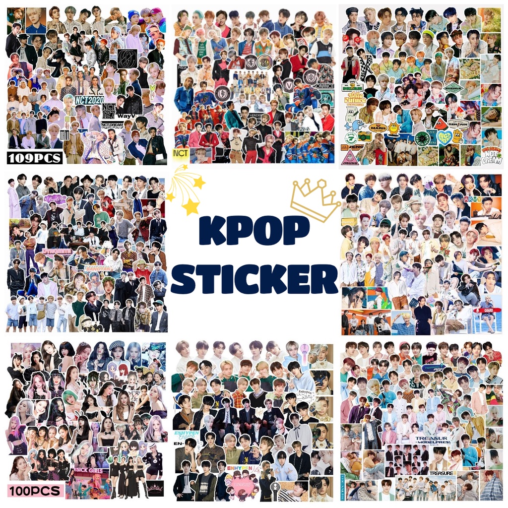 Stiker Kpop   Enhypen Nct Treasure 2021 Untuk Dekorasi Diaryscrapbookkoper Diy