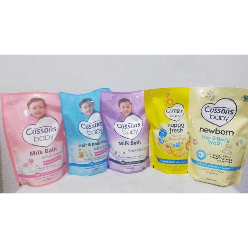 Cussons Baby Milk Bath Soft &amp; Smooth/ Mild Gentle/ Fresh Nourish 400ml refill