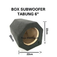 Termurah Box Subwoofer Tabung 6 Inch Model Tabung / Bulat Kualitas Suara Terbaik