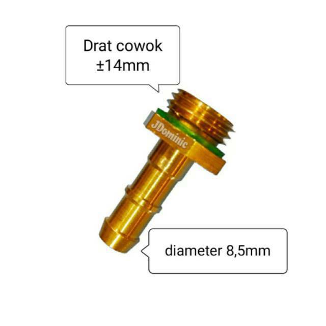 hose joint 8.5mm male power sprayer sanchin sancin alat mesin seteam steam setim stim cuci motor mobil AC sambungan selang air kompresor nepel naple neple cowo cowok laki sambung stik ke selang air tekanan tinggi kuningan brass high pressure sprayer jet