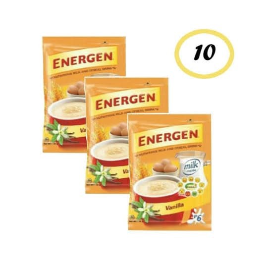 

ENERGEN CEREAL INSTANT VANILLA MINUMAN SEREAL RASA VANILA ISI 10 SASET