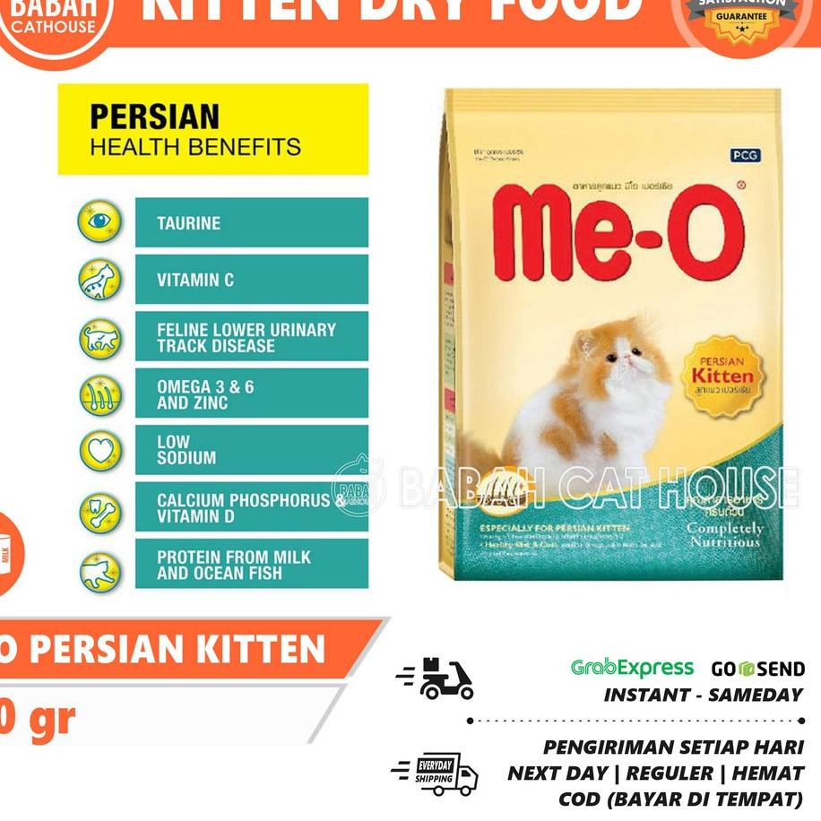 MEO PERSIAN KITTEN 400gr Cat Dry Food Makanan Anak Kucing Kering Untuk Bayi Persian Pakan Anakan Persia Pelet Anggora Catfood Bulu Panjang ME-O 