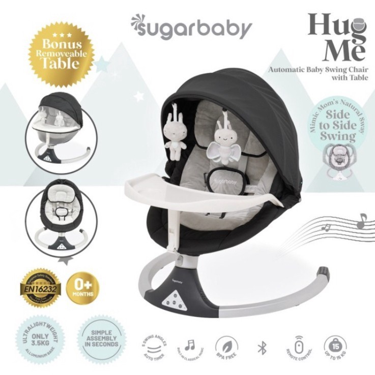 Sugar Baby Hug Me Automatic Baby Swing Chair With Table / Ayunan Bayi