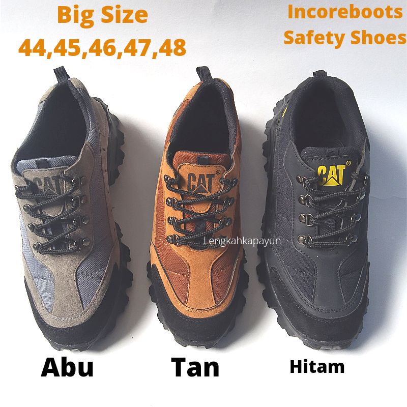 Sepatu Safety Pria Big Size 44 45 46 47 48 Ukuran Jumbo Ujung Besi