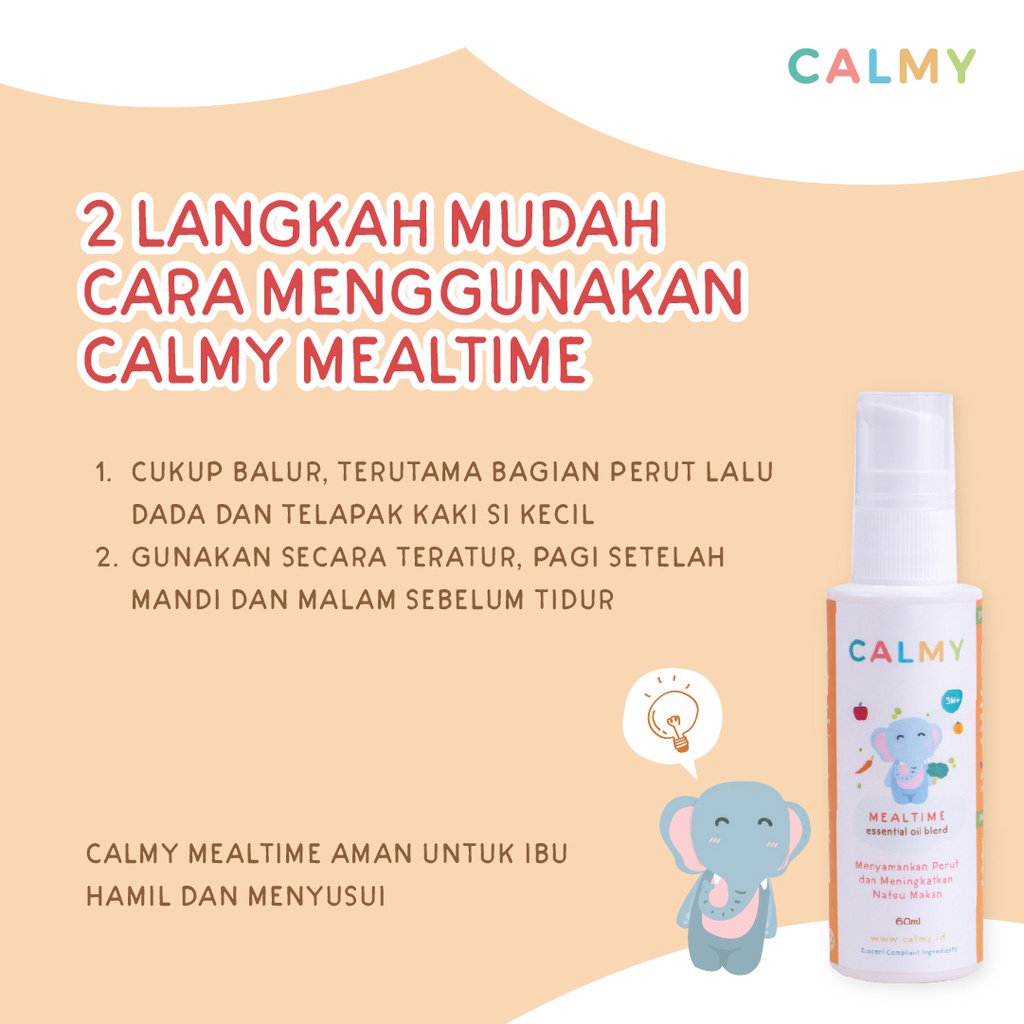 Calmy Mealtime - Minyak Balur Premium Untuk Membantu Menambah Nafsu Makan Anak dan Menyamankan Perut, Solusi Tanpa Obat