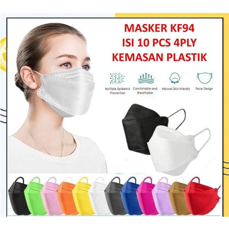 Masker KF94 Warna / Masker 4play korea / Masker Sultan