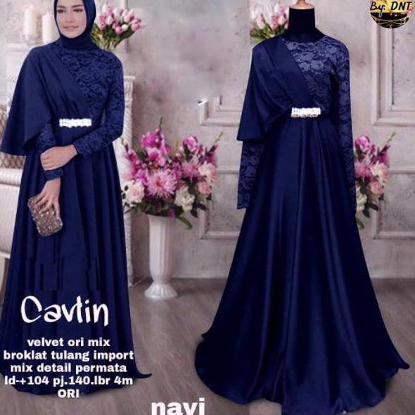(PROMO B9854) GAMIS BROKAT CAVLIN // PUSAT KULAKAN BATIK ⁑