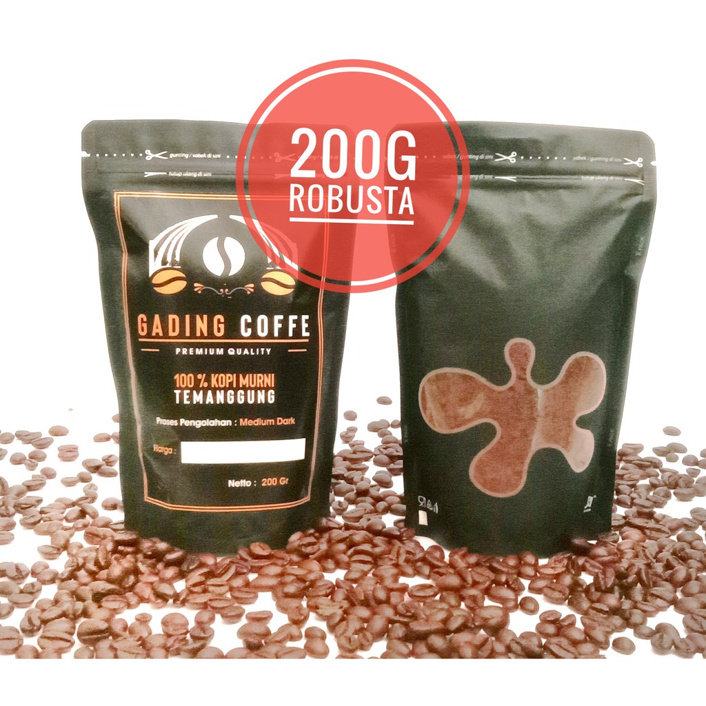 Kopi Temanggung, Kopi Robusta, Bubuk Kopi Robusta Asli &amp; Murni 150g 200g 250g 500g 1kg. Coffee