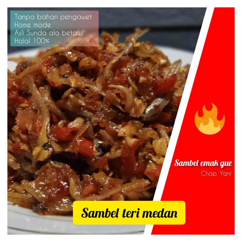 

SAMBEL TERI MEDAN ( KEMASAN BOTOL KACA 200ML )