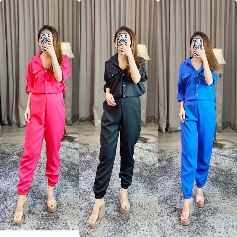 jumpsuit panjang wanita/ jumpsuit joger