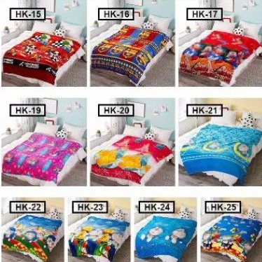 Selimut bulu#Selimut karakter#selimut karakter anak import#
