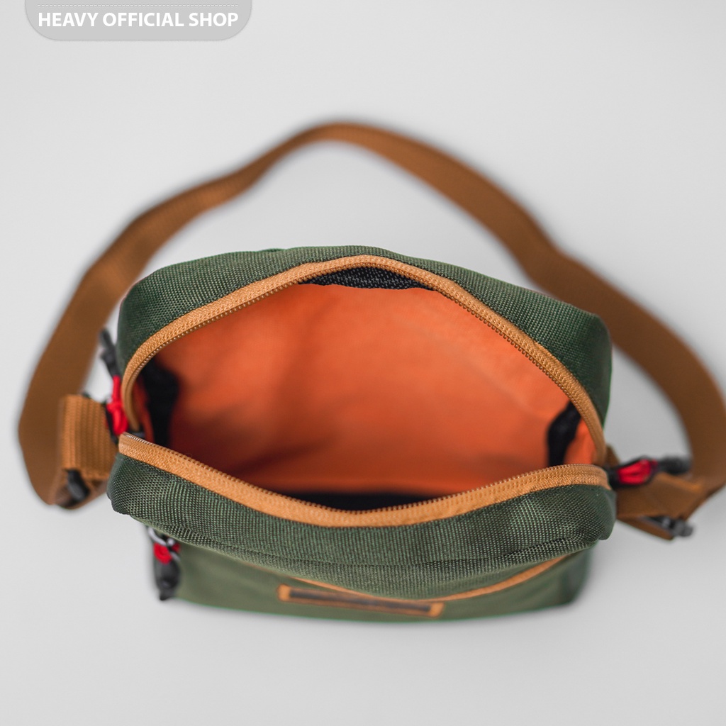 Heavy Official Shop ~ Tas Selempang Pria Casual Slingbag Heavy Original Green Army