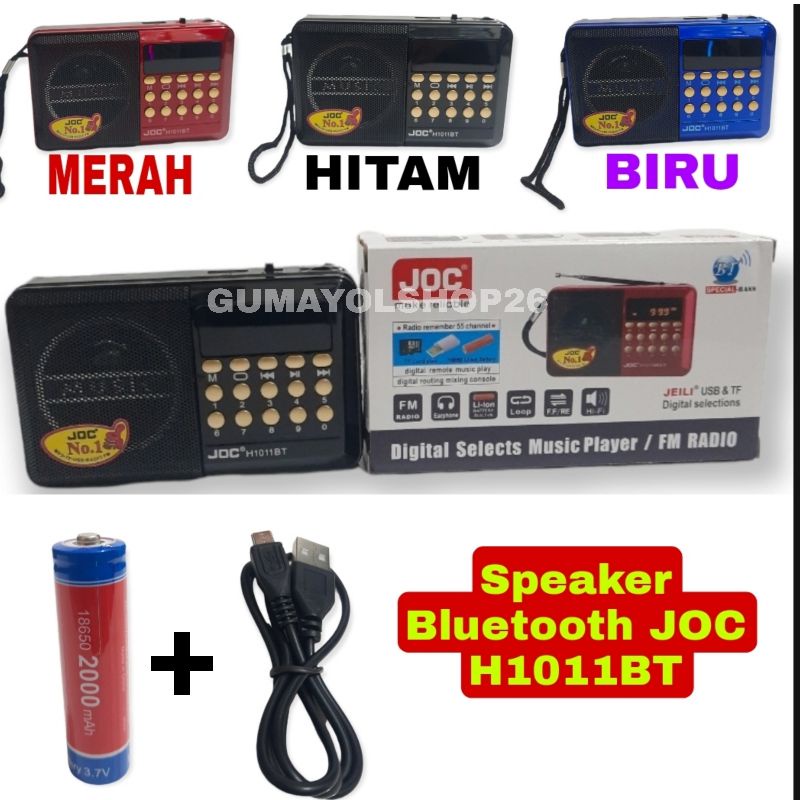 Speaker Bluetooth JOC H-1011BT Speaker Murotal Mp3 Bluetooth / Speaker Radio USB Memory