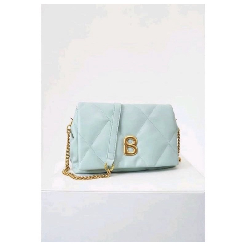 Preloved Zoey Bag mint Button scarves