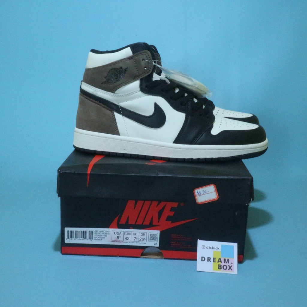 nike Air jordan high black mocha