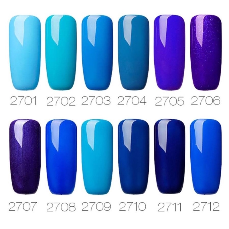 ROSALIND BLUE COLOR SERIES GEL NAIL POLISH UV LED / KUTEK / CAT KUKU