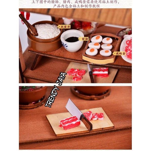 DIY Miniatur STAND CLAYPOT RICE Puzzle Craf (BM-830 LED)