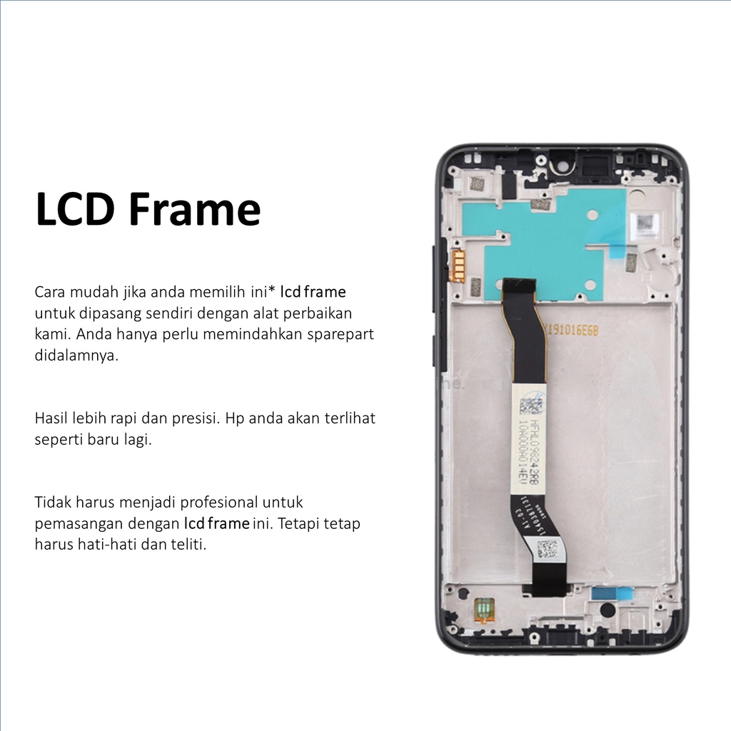 [ CHECK.ID ] LCD + FRAME XIAOMI REDMI NOTE 8 ORIGINAL