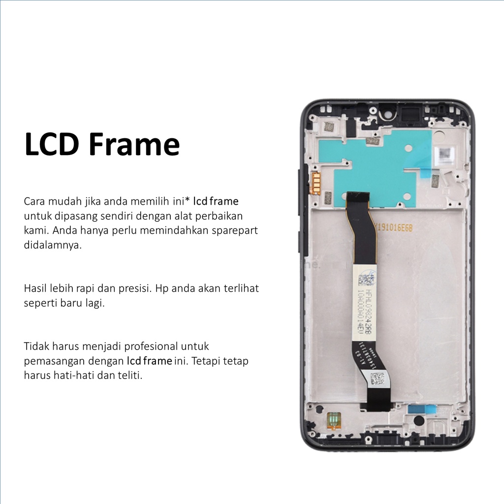 [ CHECK.ID ] LCD + FRAME REDMI NOTE 8 SERVICE PRODUCT