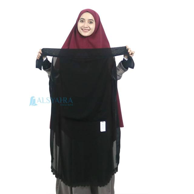 Niqab yaman Alshams sifon Jetblack Alsyahra Exclusive