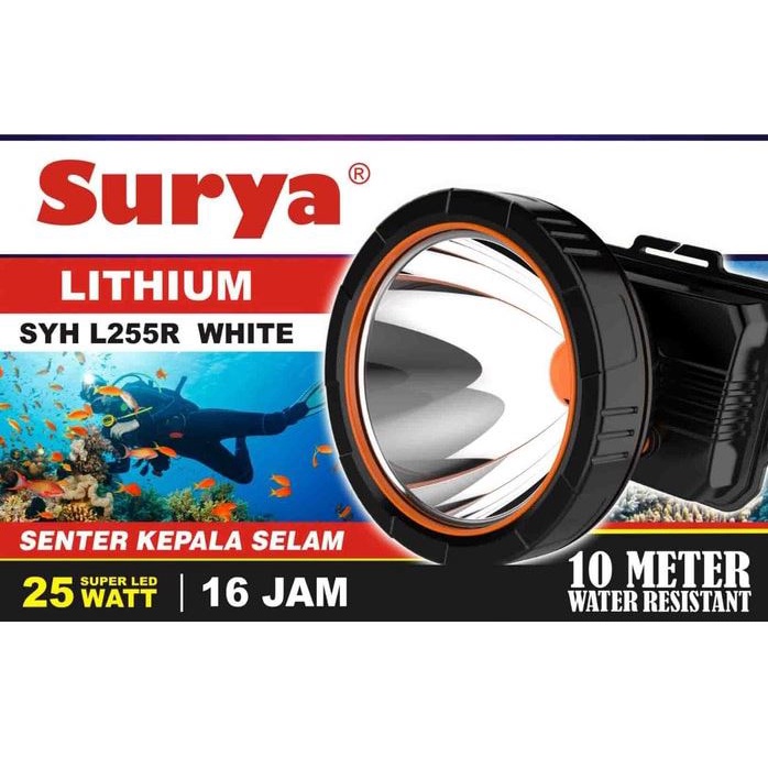 Headlamp / Senter Kepala Surya Selam SYH L255R 25 watt anti air