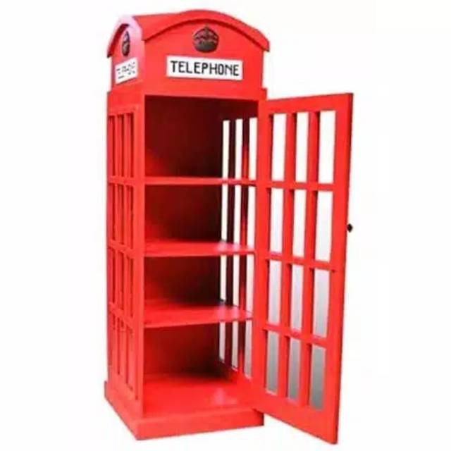 lemari hias telepon vintage 1 pintu mebel jepara