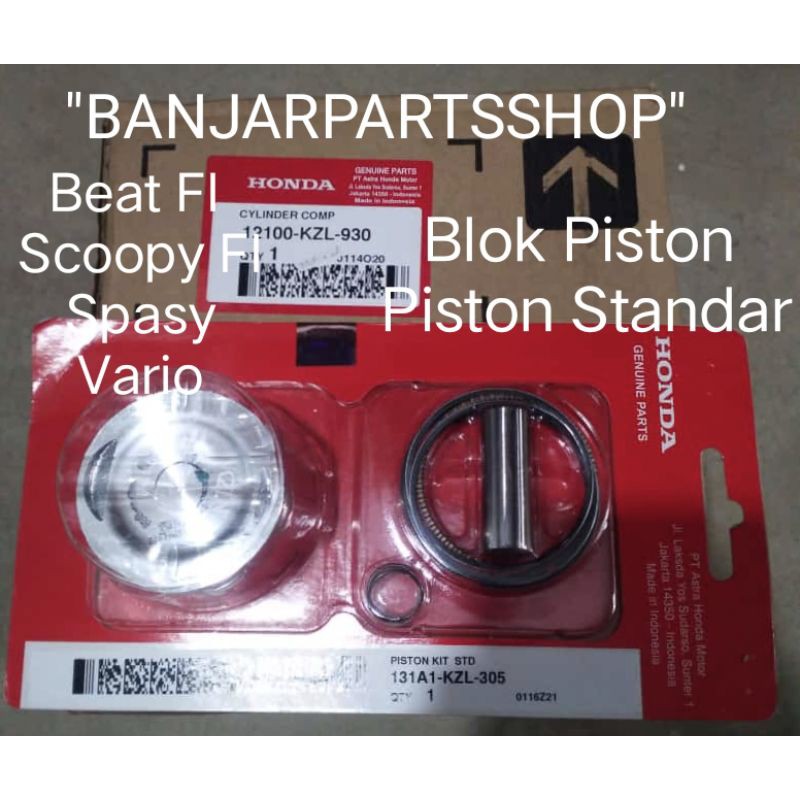 BLOK SEHER BEAT FI SCOOPY FI BLOK PISTON SET PISTON BEAT FI SCOOPY ORIGINAL