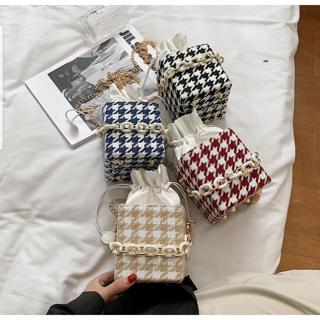 JK C8510 1KG MUAT 2PCS TAS SELEMPANG FASHION MINI KUBUS IMPORT