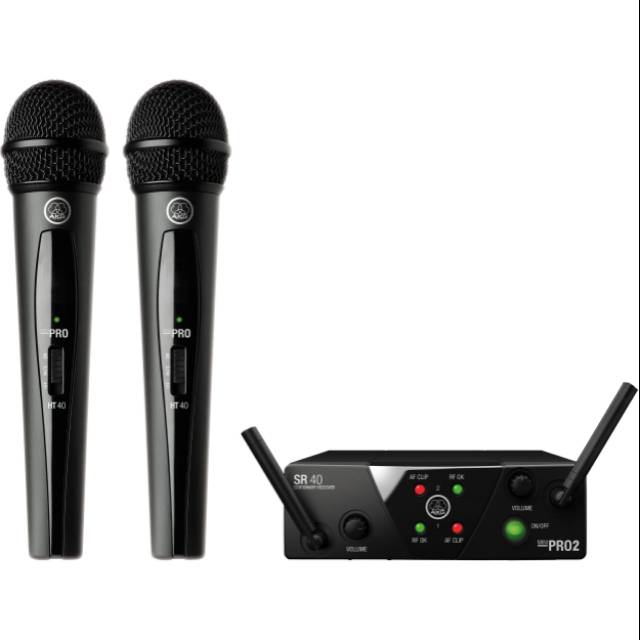 Mic wireless | microphone wireless AKG WMS40 Mini Dual Original