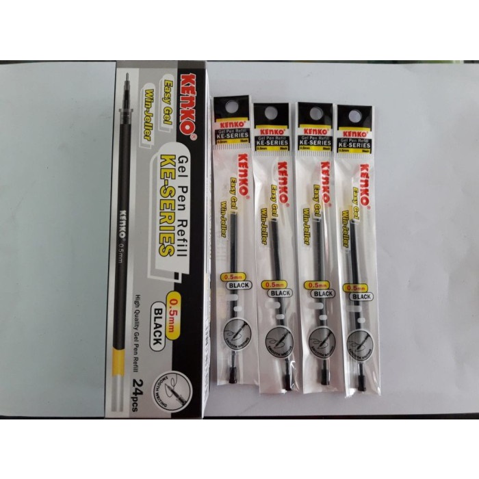 

SALE Refill pen gel kenko 0,5 mm KE-series (Tinta Hitam) ECER!!!